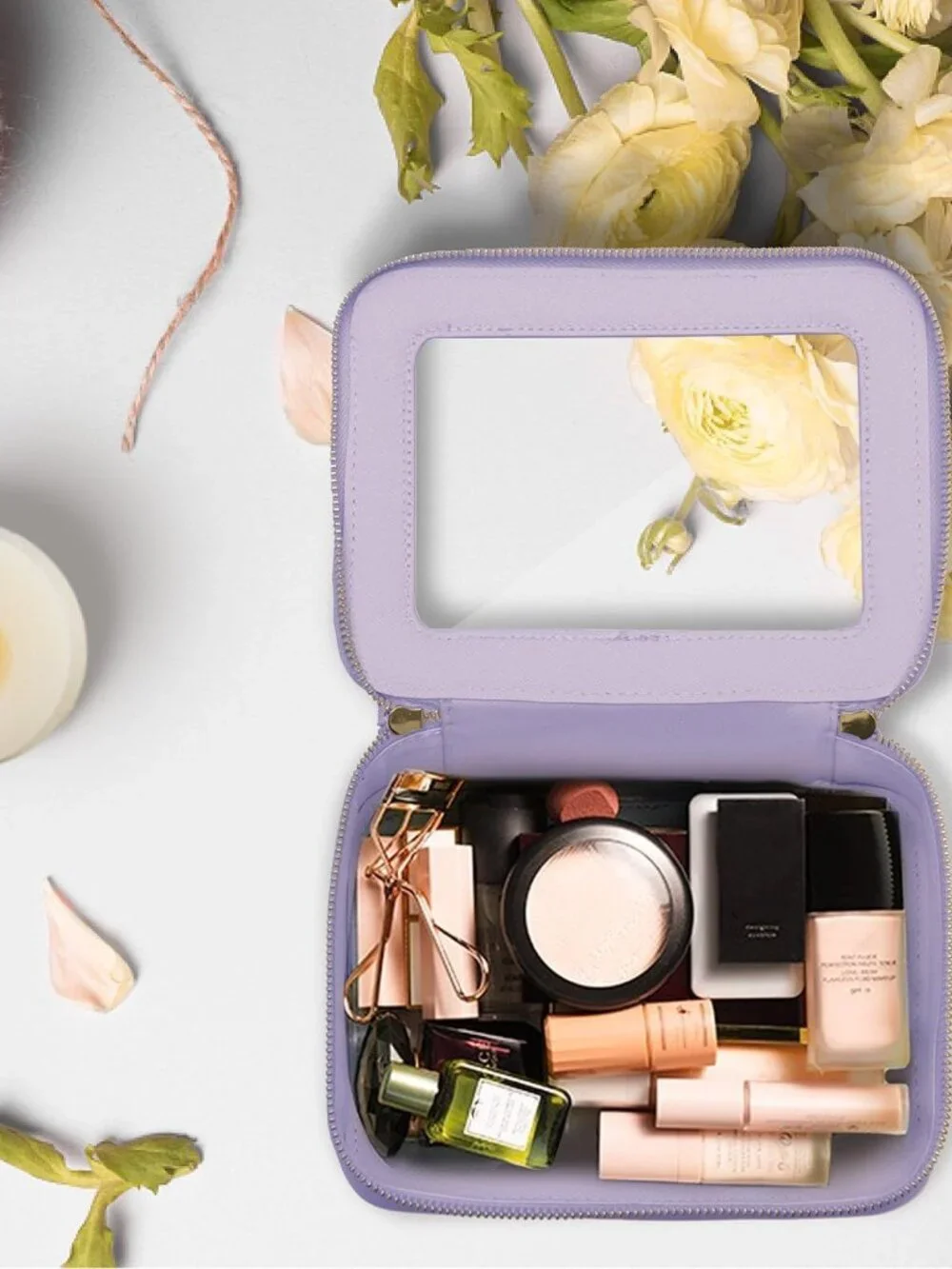 Clear Makeup Bag Travel Cosmetic Organizer Toiletry Case for Women | Waterproof - Picture 7 of 7
